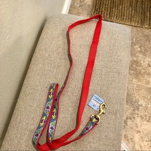 Red dog leash